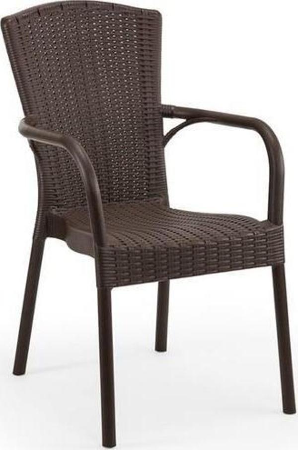Mandella Doğa Rattan Koltuk (2 Adet) Kahverengi - Image 1