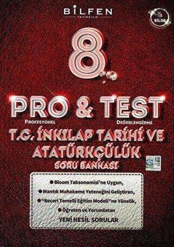 8.Sınıf Pro&Test TC İnkılap Tarihi ve Atatürkçülük Soru Bankası - Bilfen Yayınları - Image 1