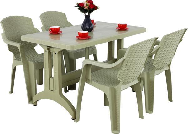 Mandella Zeugma 70x120  Golf Koltuk 4 Kişilik Masa Takımı Çölbeji - Image 1