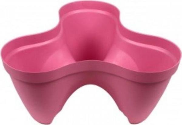 Sağlam Plastik 3lü Karizma Saksı Pembe - Image 1