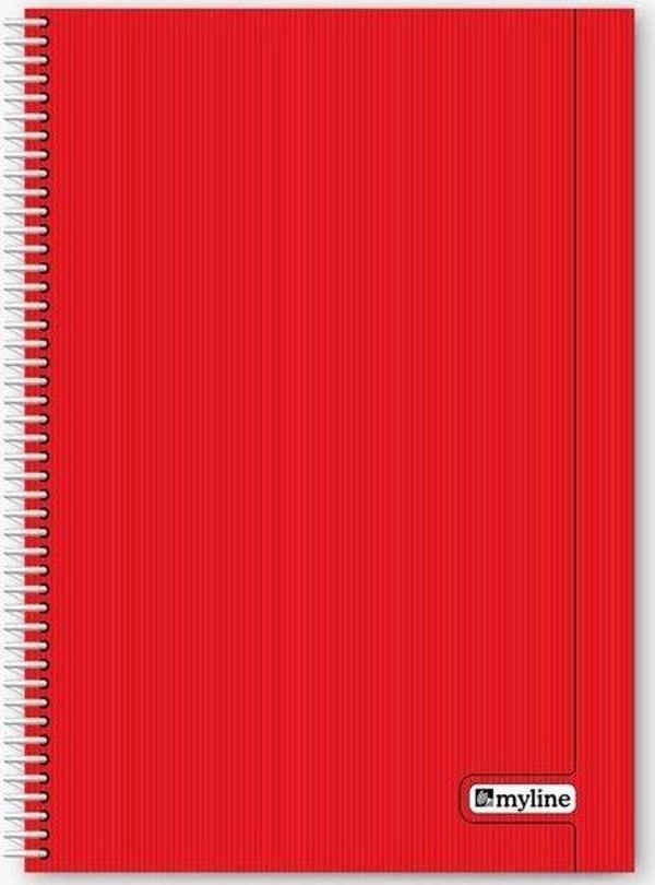 Myline Nova A4 Plastik Kapak 72 Yaprak Çizgili Defter - Image 1