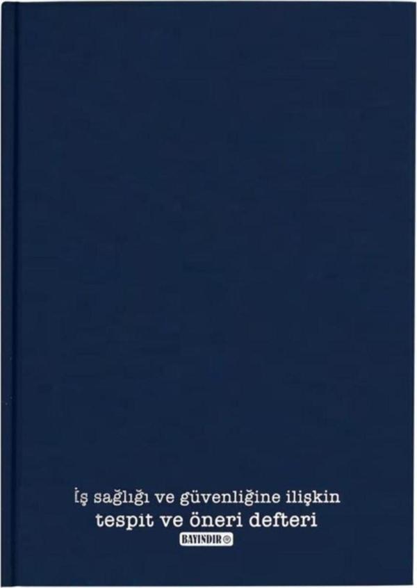 Bayındır İş Sağlığı Güvenliği Tesbit Ve Öneri Defteri Bcd0500 - Image 1