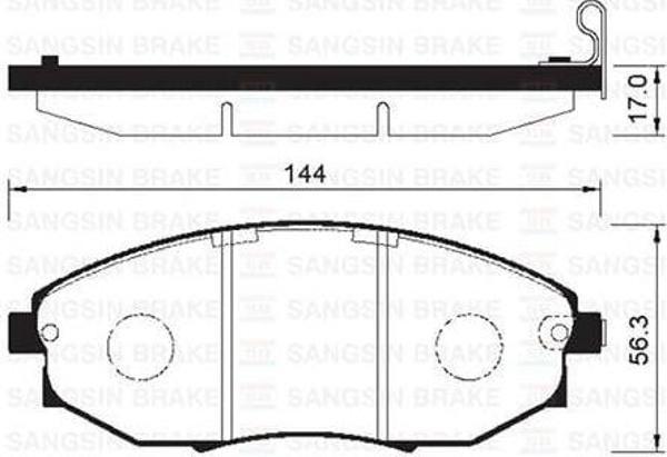 ÖN FREN BALATA CHEVROLET EPICA 2.0L 2.5L 06- - Image 1