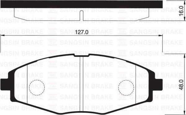 ÖN FREN BALATA DAEWOO LANOS 1.5L 1.6L KLAT 97-05 / MATIZ 0.8L 1.0L M200 M250 KLYA 98- - Image 1