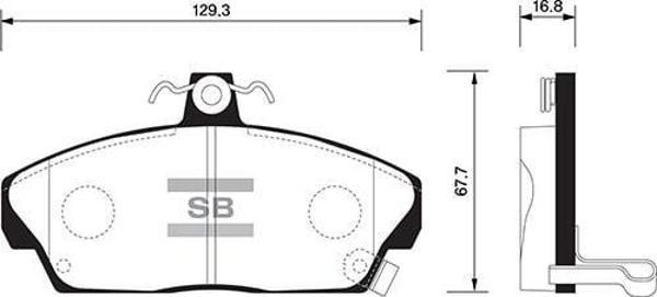 ÖN FREN BALATA HONDA CIVIC 1.6L D16 VTEC VTI 01-05 / 1.6L D16A Euro 96-99 - Image 1
