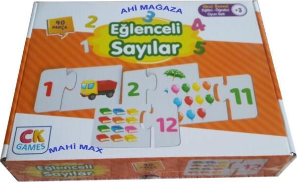 Ck Games Okul Öncesi Eğlenceli Sayılar Eğitici - Öğretici Puzzle Yapboz 40 Parça - Image 1