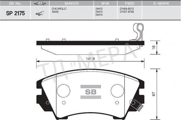 ÖN FREN BALATA OPEL ASTRA J 12- / INSIGNIA 08- / ZAFIRA 11- / SAAB 9.5 10- 17 JANT - Image 1