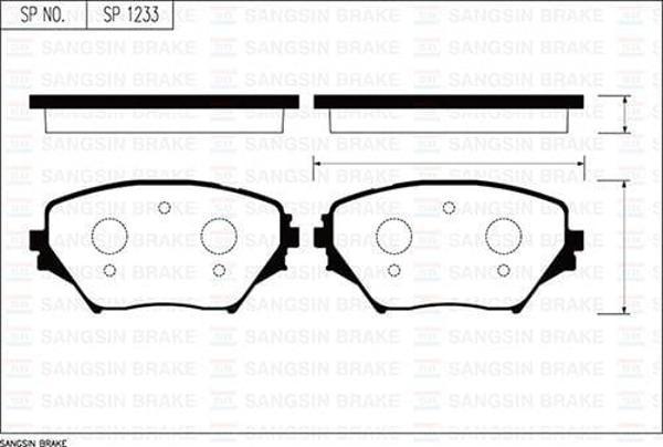 ÖN FREN BALATA TOYOTA RAV4 2.0L 1AZ-FE ACA21 01-05 - Image 1