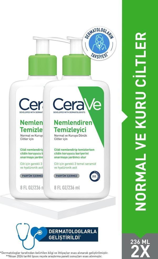 Cerave Nemlendiren Temizleyici 236Ml 2 Adet - Image 1