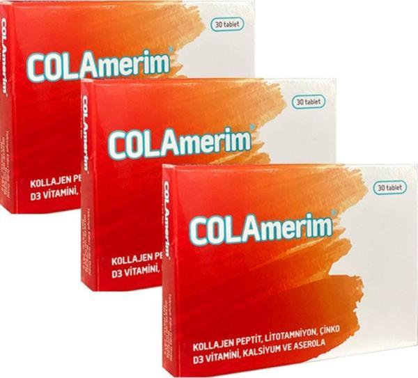 Colamerim Takviye Edici Gıda 30 Tablet X 3 Adet - Image 1
