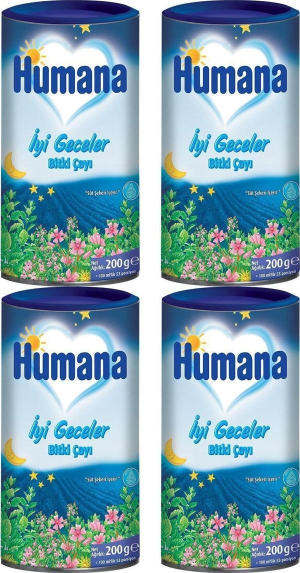 Humana İyi Geceler Bitki Çayı 200 Gr X 4 Adet - Image 1
