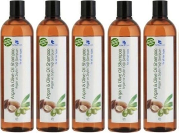 Hunca Argan Ve Zeytinyağlı Şampuan 700 Ml 5 Adet - Image 1