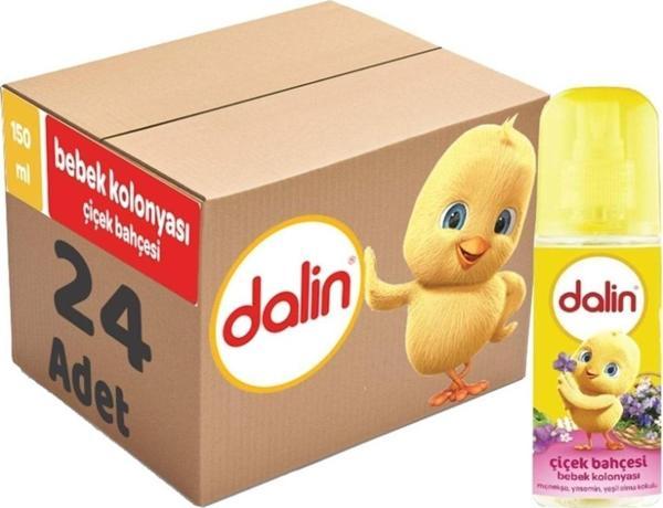 Dalin Bebek Kolonyası 150Ml Çiçek Bahçesi (Menekşe-Yasmin-Yeşil Elma Kokulu) (24 Lü Set) - Image 1