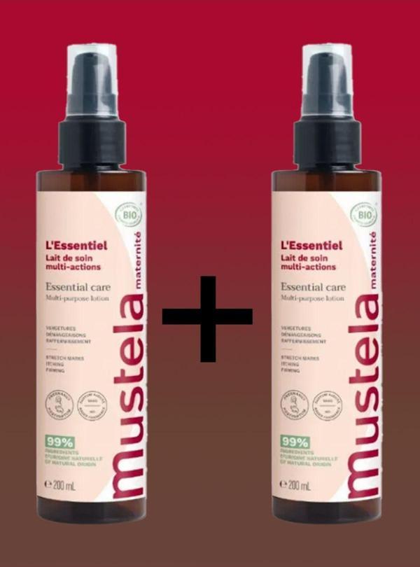 Mustela Maternite Essential Care Multi-Purpose Losyon - Çok Amaçlı Temel Bakım Losyonu - 200 Ml X2 - Image 1