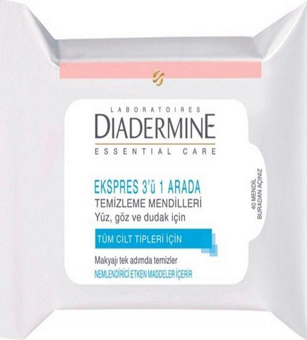Diadermine Express 3'Ü 1 Arada Temizleyici Mendil - Image 1