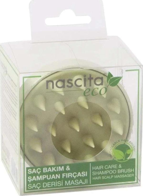 Nascita Eco Saç Bakım Ve Şampuan Fırçası Yeşil 28 - Image 1