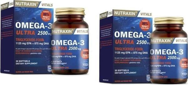Nutraxin Omega 3 Ultra 2500 Mg 30 Softjel X 2 Adet - Image 1