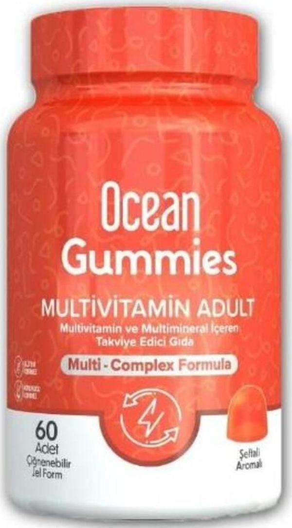 Ocean Gummies Multivitamin Adult 60 Çiğnenebilir Jel Form - Image 1