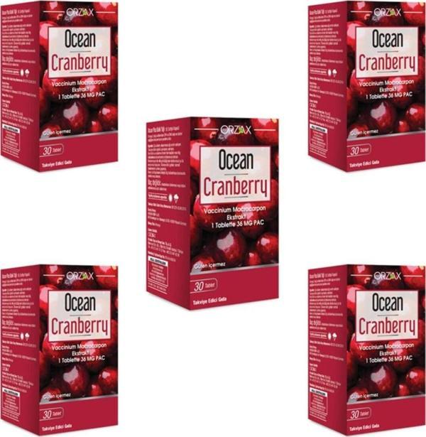 Ocean Cranberry 30 Tablet x 5 Adet - Image 1