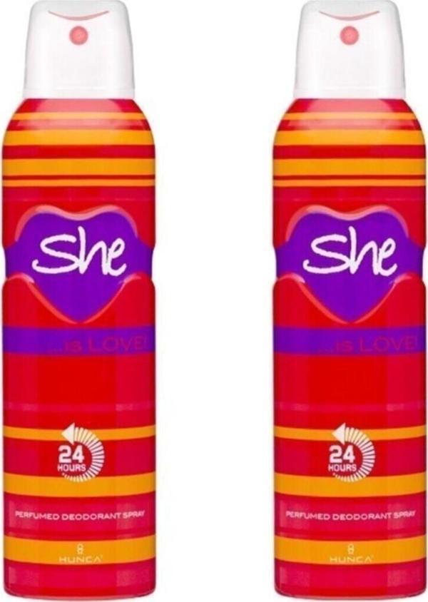 She Kadın Deodorant Love 150 Ml X 2 Adet - Image 1