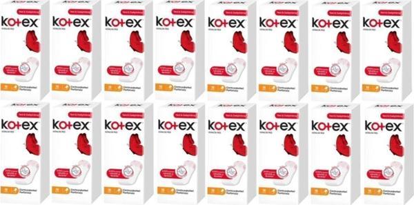 Kotex Ince Günlük Ped Parfümsüz 18'Li 16 Paket - Image 1