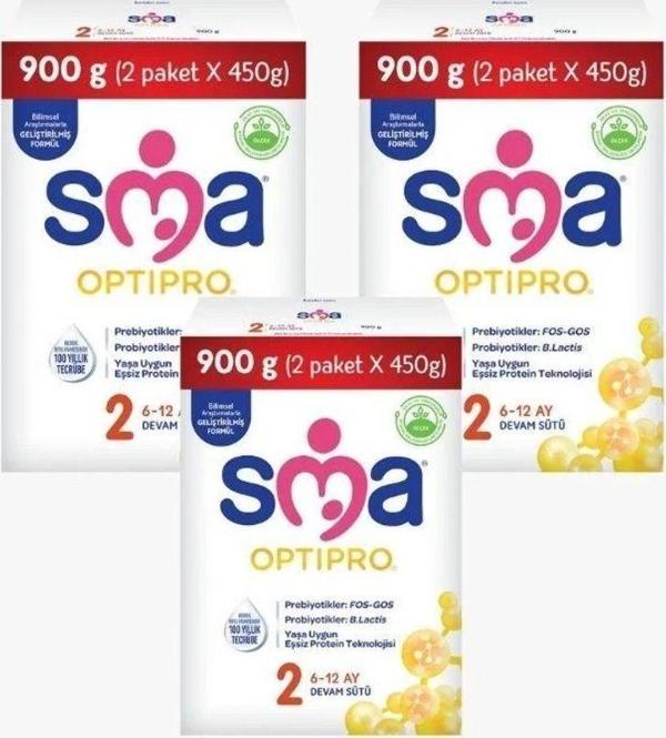 Sma Optipro 2 Probiyotik Devam Sütü 3Lü 900 Gr - Image 1