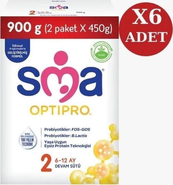 Sma Optipro 2 Probiyotik Devam Sütü 6Lı 900 Gr - Image 1
