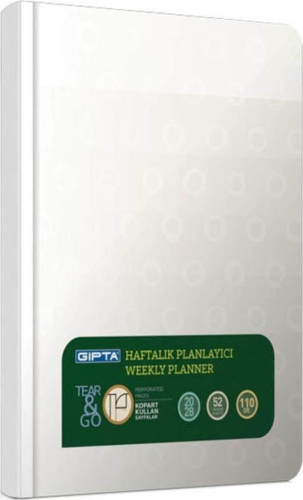 Gıpta Haftalık Planlayıcı Planner İp Dikişli Defter 20X28 Cm. 52 Yp. - Image 1