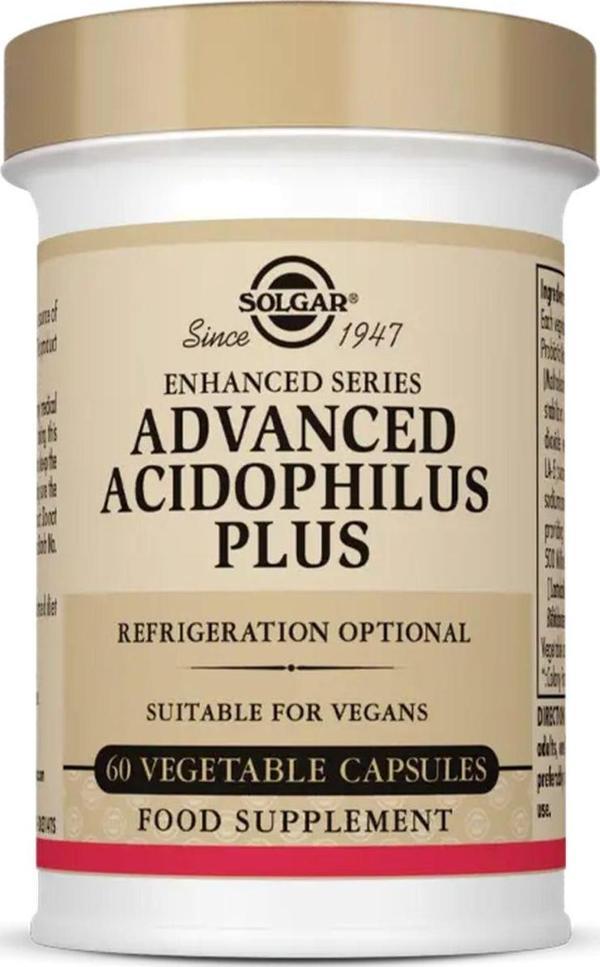 Solgar Advanced Acidophilus Plus 60 Kapsül - Image 1