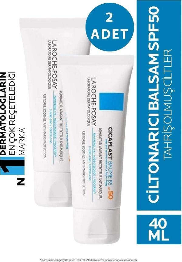 La Roche Posay Cicaplast Baume B5 Spf 50 40 Ml X2 - Image 1
