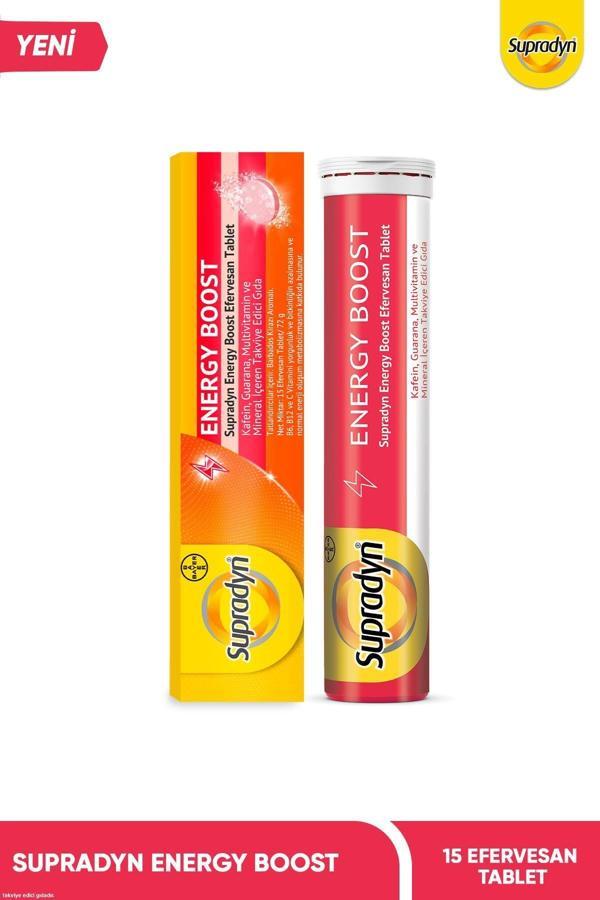 Supradyn Energy Boost Efervesan Tablet L Kafein, Guarana, Multivitamin Ve Mineral - Image 1