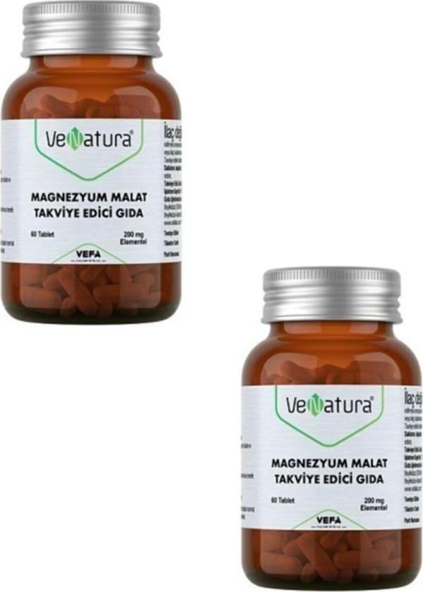 Venatura Magnezyum Malat 60 Tablet 200 Mg X2 Adet - Image 1