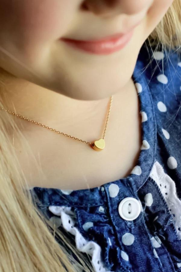 925 Ayar Gümüş Gold Kaplama 3d Kalp Kolye - Image 1