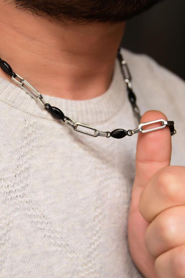 Erkek Çelik Zincir Kolye - Image 1