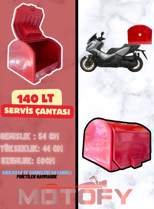 140 LT KIRILMAZ NANO PİZZA SERVİS KURYE ÇANTASI - Image 1
