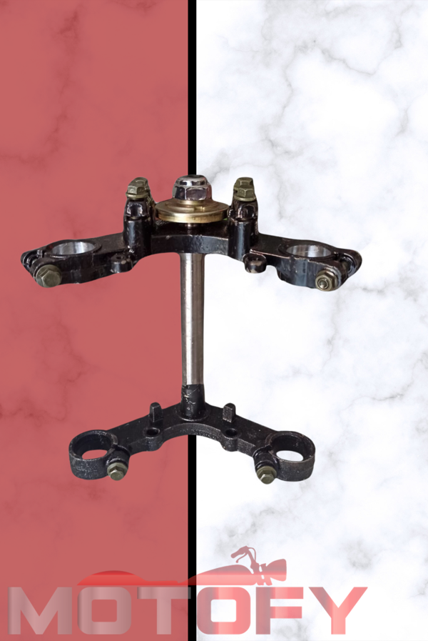 3 TEKERLİ E-BİKE ELEKTRİKLİ KASALI MOTOSİKLET ÖN MAŞA ALT ÜST PLATİN TAKIMI 37 MM - Image 1