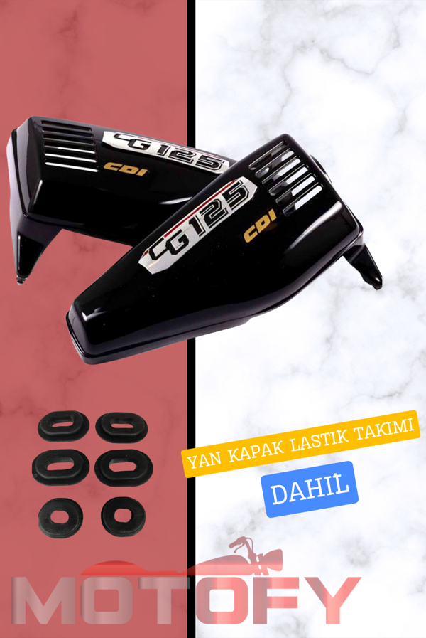 CG KUBA ÇİTA AGK FALCON YAN KAPAK TAKIMI SİYAH - Image 1