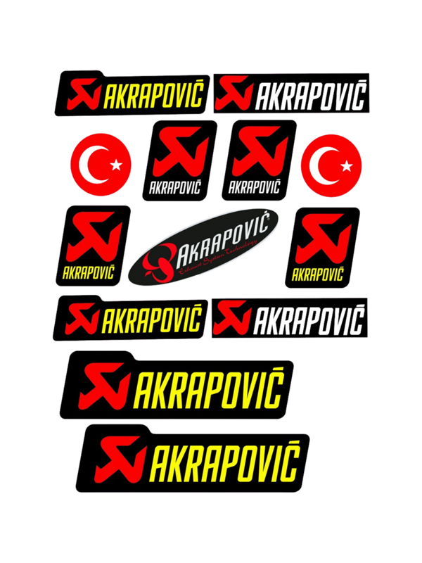 AKRAPOVİÇ A4 STİCKER - ETİKET - Image 1