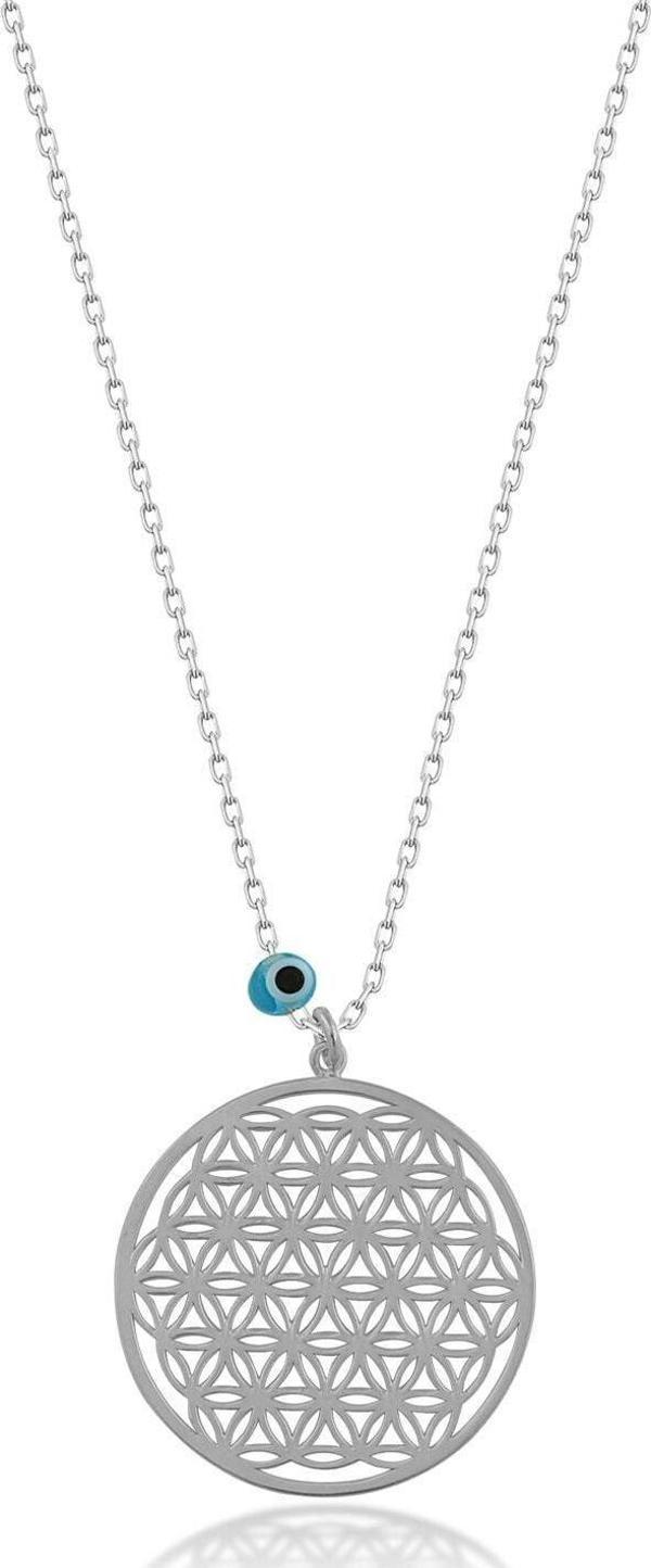 Yaşam Çiçeği Gümüş Kolye - Image 1