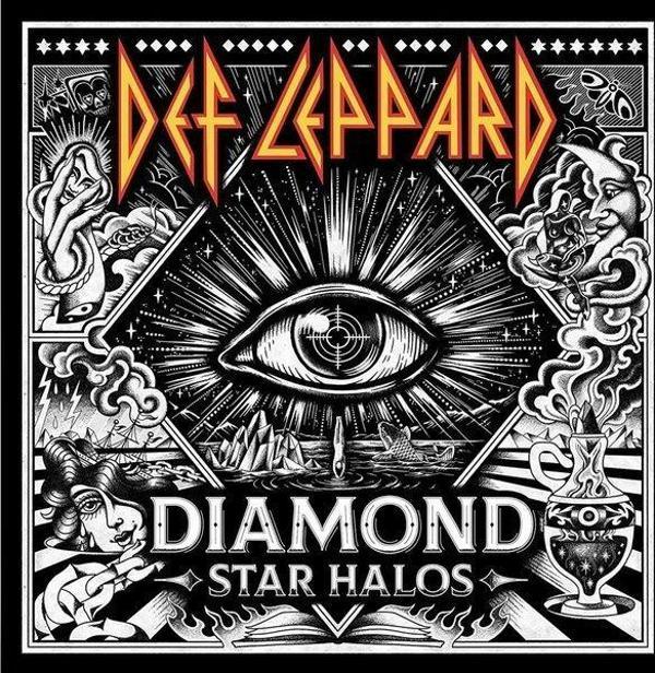 Universal Def Leppard Diamond Star Halos Plak - Image 1