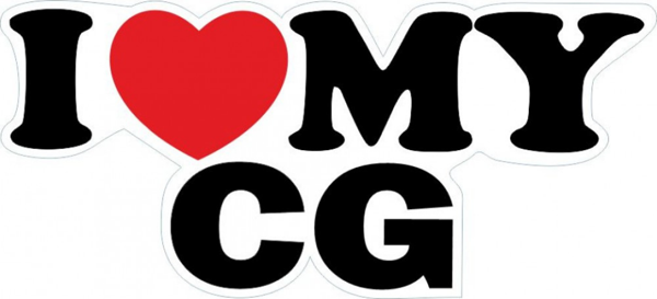 I LOVE MY CG 15x7cm ETİKET - STİCKER - Image 1