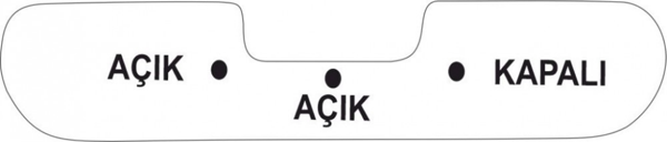 MOBYLETTE BENZİN MUSLUK ETİKETİ - Image 1