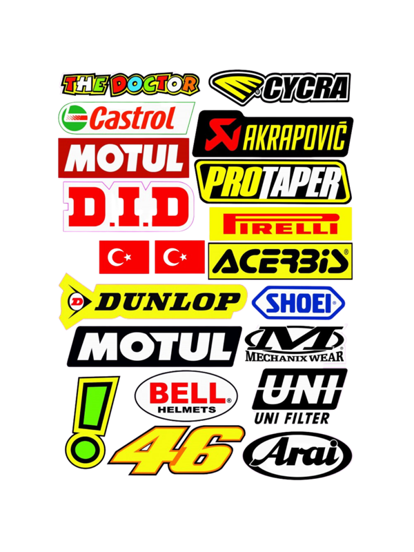 MOTORSİKLET MARKA A4 STİCKER M-5 - ETİKET - Image 1
