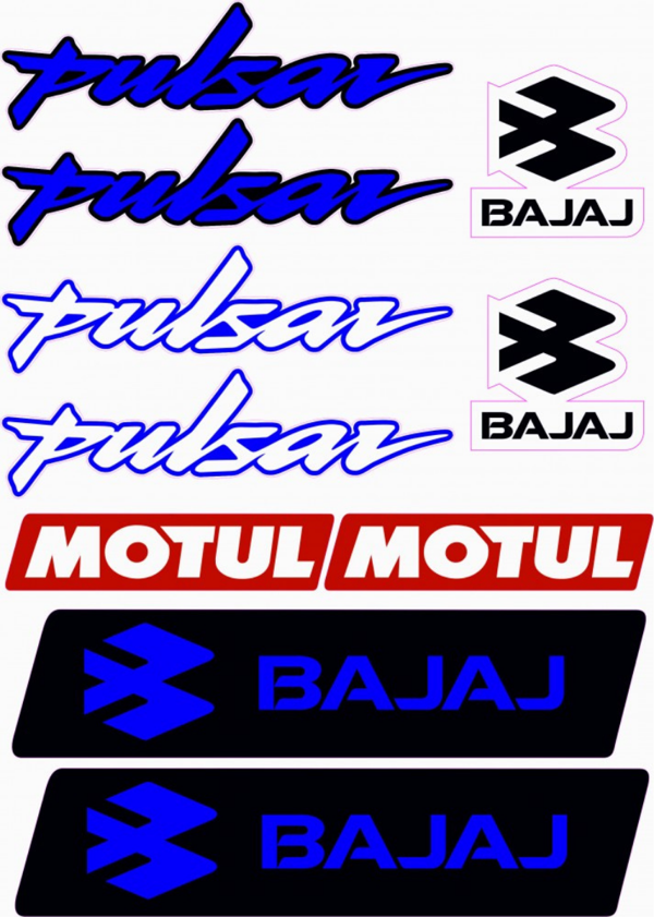 PULSAR A4 STİCKER SETİ LACİVERT - ETİKET - Image 1