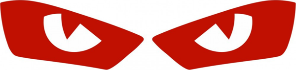 R25 FAR FİLMİ GÖZLÜ MODEL KIRMIZI STİCKER - ETİKET - Image 1