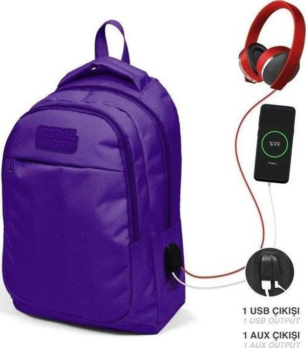 Coral High Sırt Çanta (Usb+Aux Soketli) 24311 - Image 1