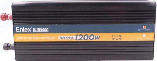 Entex 12V Volt 1.2Kw 1200W Watt Modifiye Sinus İnverter 220 Çevirici İnvertör Dijital Ekranlı Dönüştürücü - Image 1