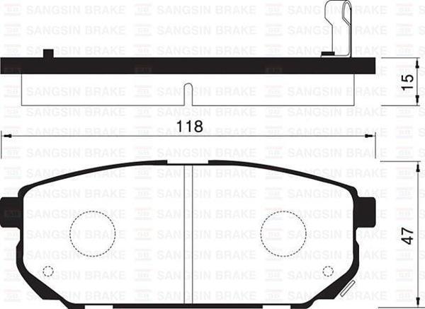 ARKA FREN BALATA KIA SORENTO 2.5L D4CB CRDi 02- - Image 1