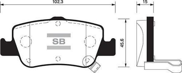 ARKA FREN BALATA TOYOTA AURIS. COROLLA 1.33L 1.6L 1NR-FE 1ZR-FAE NRE180 ZRE181 ZRE185 12- 1.4L 1ND-FTV D-4D NDE150 NDE180 07- - Image 1