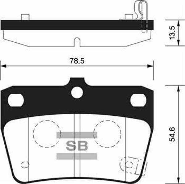 ARKA FREN BALATA TOYOTA RAV4 2.0L 1AZ-FE ACA21 01-05 / CHERY TIGGO 1.6L 2.0L J11 06-14 - Image 1